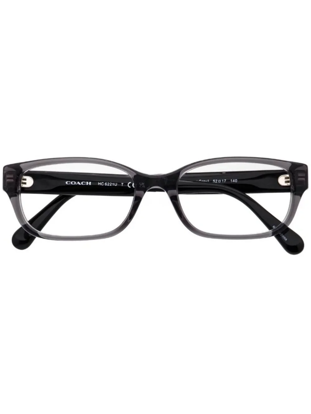 Coach HC 6221U 5785 Eyeglasses Transparent Grey 52 17 140